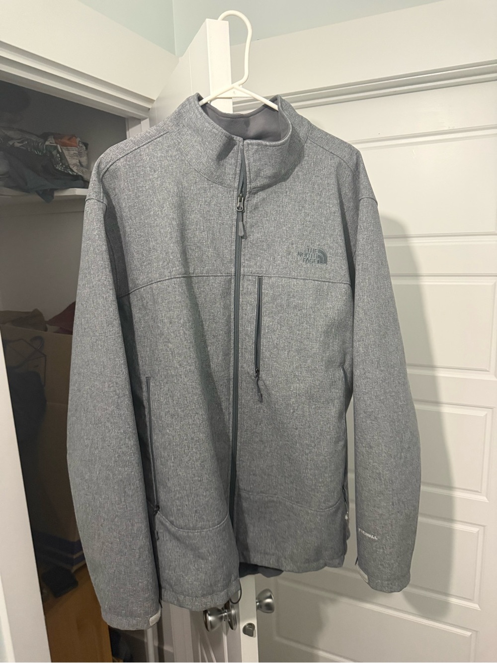 The North Face Men’s Heather Grey Performance Softshell Jacket